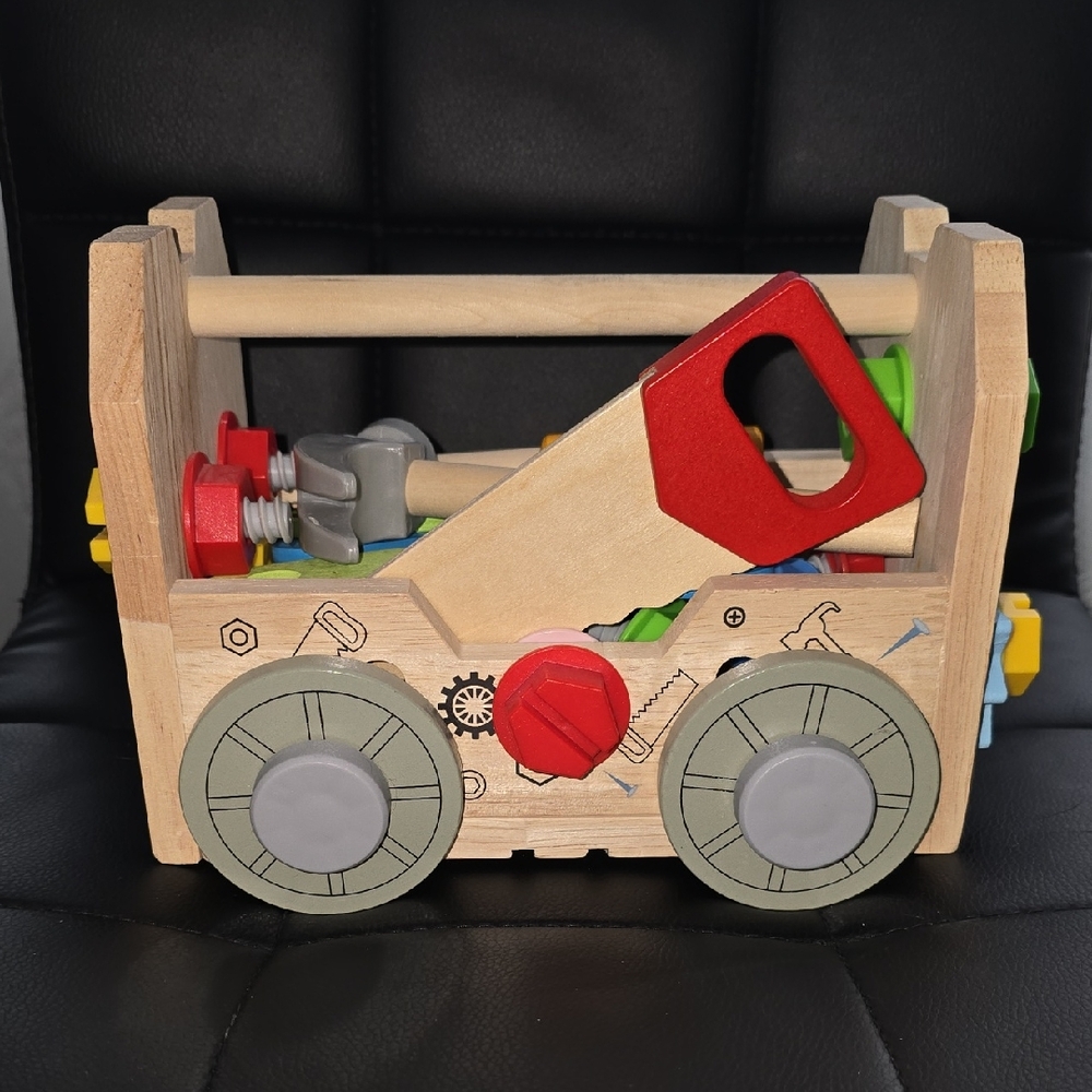 Colorful Wooden Tool Set for Kids